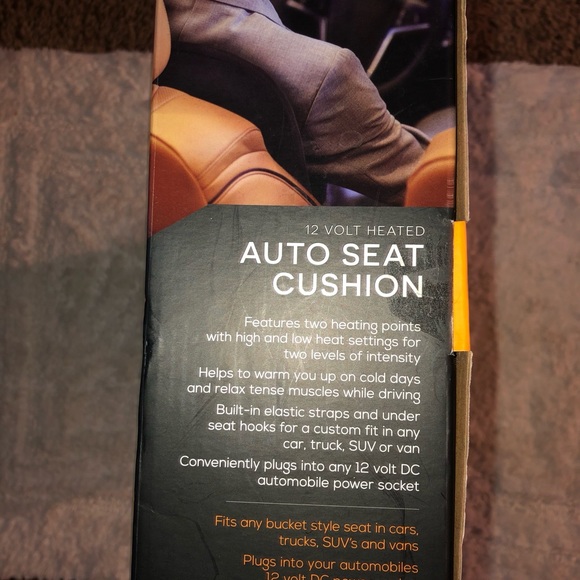 Smartgear 12 V heated auto seat cushion plug in 12 Volt DC auto.power socket NWT - Picture 12 of 12